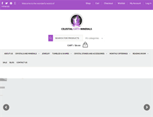 Tablet Screenshot of celestialearthminerals.com